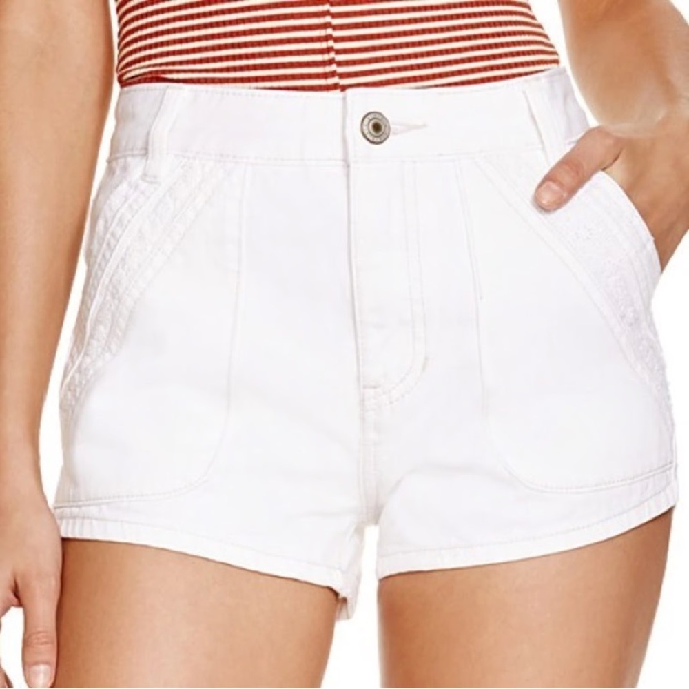 Free People Sweet Surrender White Jean Shorts
